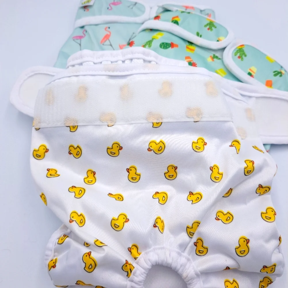 Pet Magasin Super Absorbent Reusable Washable Dog Diapers- Size Med